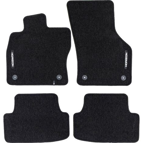 Tapis de sol pour VW Golf mk7 2012-2020 / Golf mk8 2019-2025 Velours Noir 4Pcs