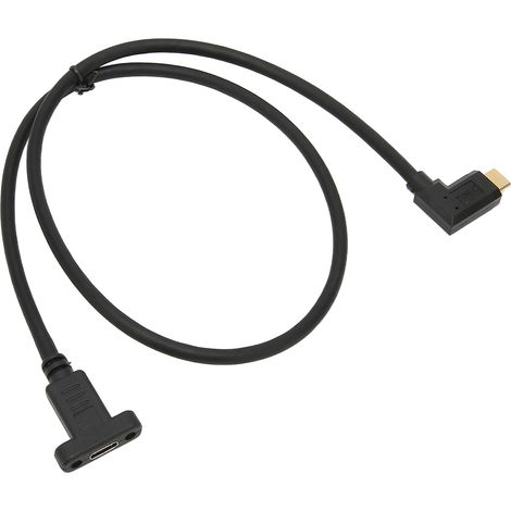 Câble USB-C Mâle/Femelle 0,6 m - 10 Gbps et Charge Rapide Compatible (1/5)