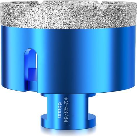 Diamant Fliesenbohrer 68 mm M14 Diamantbohrer Lochsäge für Fliesen Porzellan Keramik Marmor Granit Bohrungen (1/5)