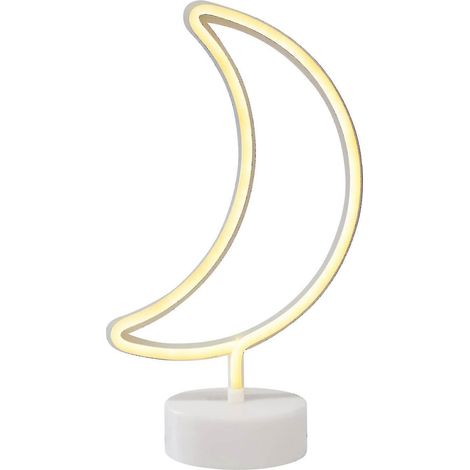 Lampe néon LED, Lune (1/3)