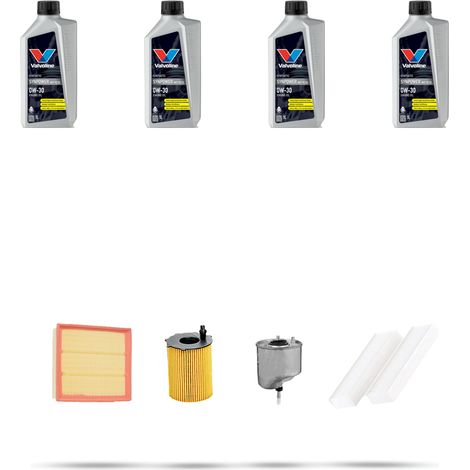 Kit tagliando 4 FILTRI e 4L OLIO compatibile con Peugeot 3008 1.6 HDI 85kw dal 2012 (1/5)