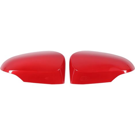Coppia di coperture per specchietti retrovisori 87945 – 02420, ad alta resistenza, impermeabili, sinistra e destra, rosse, per portiera esterna dell'auto. (1/5)