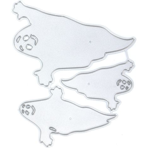 Matrices de découpe en métal - Fantômes d'Halloween pour scrapbooking et loisirs créatifs (1/5)
