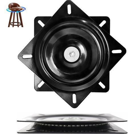 Swivel Chair Turntable, Rolling Swivel Plate, Swivel Tray Ball Bearing, 360° Ball Bearing Turntable, 190 x 190 x 28 mm, for Kitchen Cabinets Countertop Pantry(7.5inch) (1/5)