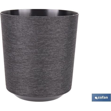 Pot en tissu noir PP Ø 195 x 201 mm 4,9 L (1/4)