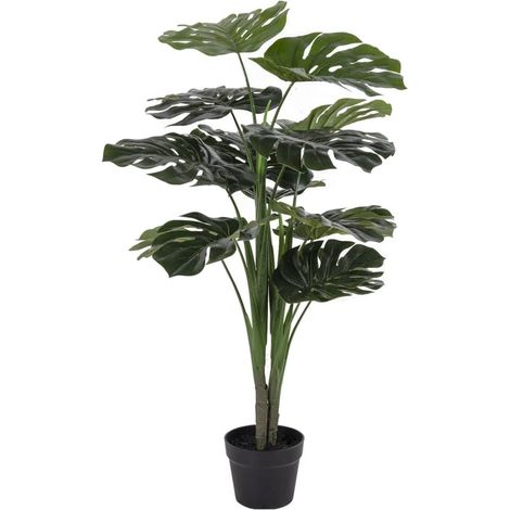 Monstera Künstliche Pflanze H90 cm grün. (1/4)