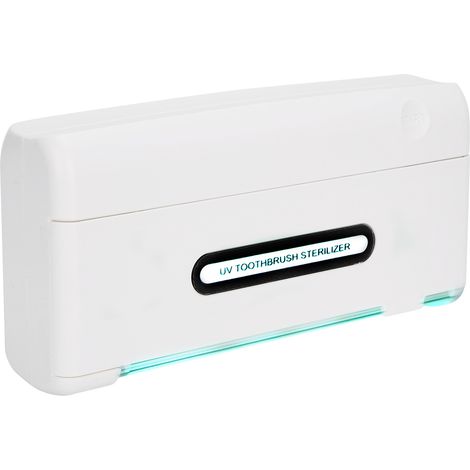 Étui de rangement pour brosse à dents UV 4 emplacements, stérilisateur mural hygiénique, désinfection antibactérienne sans germes, accessoire salle de bain (1/5)
