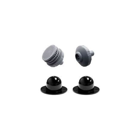 Kit di ricambi per piscina fuori terra – 2 tappi universali – Filtro di uscita 3,2 cm – Ugello di ingresso acqua 3,2 cm – PVC durevole (1/5)
