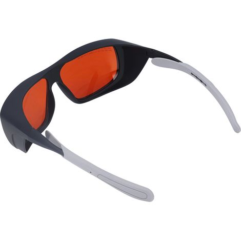 Lunettes de protection laser PC noires, réaction rapide, filtres optiques 180-540nm et 750-1100nm, sécurité oculaire pour usage professionnel (1/5)
