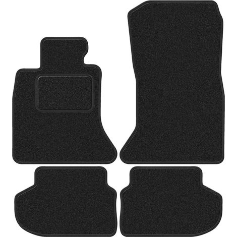 Alfombrillas de terciopelo para BMW 5 F10 FL sedán (2013-2017) antracita (1/5)