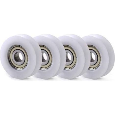 10 Stück U-förmige Nylon-Führungsrollen mit integriertem 608-Kugellager, 6x30x10 mm (1/5)
