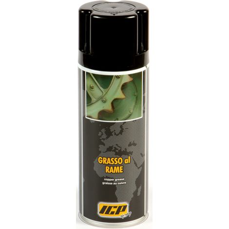 GRASSO SPRAY AL RAME LUBRIFICANTE ANTIGRIPPANTE IDROREPELLENTE ICP 400 ml (1/3)