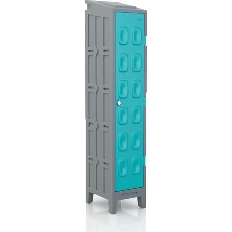 PROVOST - Vestiaire plastique PEHD turquoise - Industrie propre - Provost