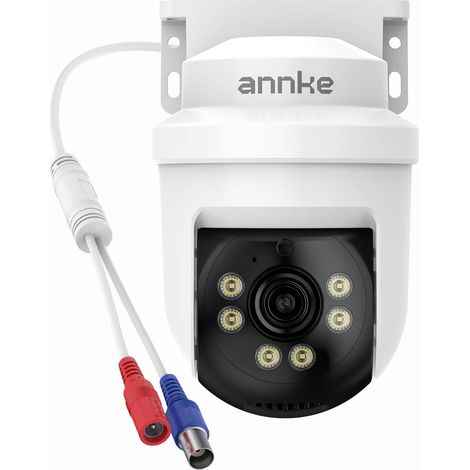 3K/5MP Caméra Additionnelle Filaire de Surveillance Domestique, 350°Pan/90°Tilt, Vision Nocturne Jusqu'à 30 m, Audio Unidirectionnel (Enregistreur Numérique Requis, Non Inclus) (1/5)