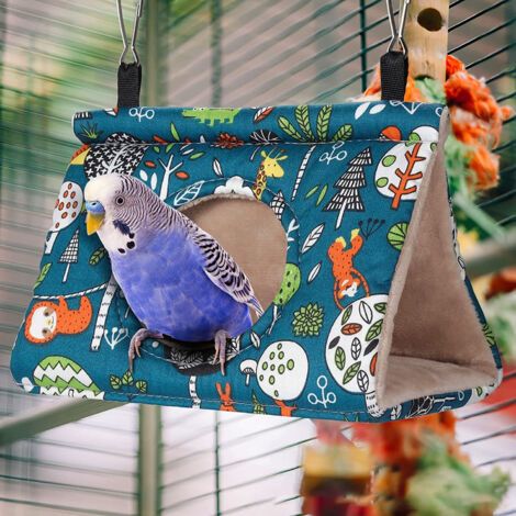 Nid triangulaire pour perroquet, jouet pour perroquet, accessoires d'hiver pour oiseaux, nid douillet pour oiseaux, cage pour perroquet, tente pour oiseaux
