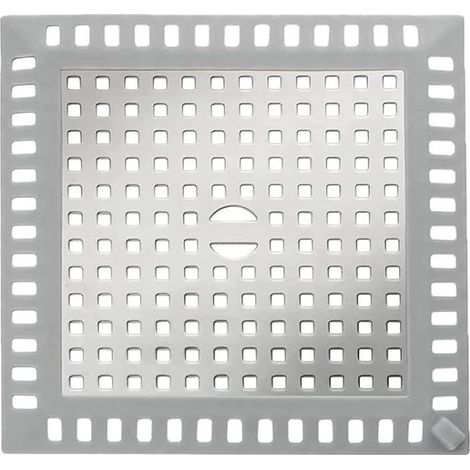 (12,3 x 12,3 cm - Blanc) 1 filtre de douche en acier inoxydable, passoire à cheveux pour baignoire, récupérateur de papier toilette pour salle de bain, cuisine et baignoire (1/5)