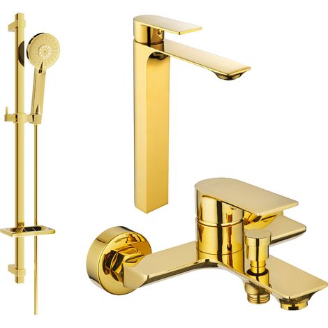 Mexen Alexa DQ40 set da bagno, oro - 71213DQ40-50 (1/4)