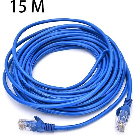 Câble Ethernet Cat5e étanche (15 m), adapté aux systèmes de caméras IP, PoE et CCTV. (1/5)