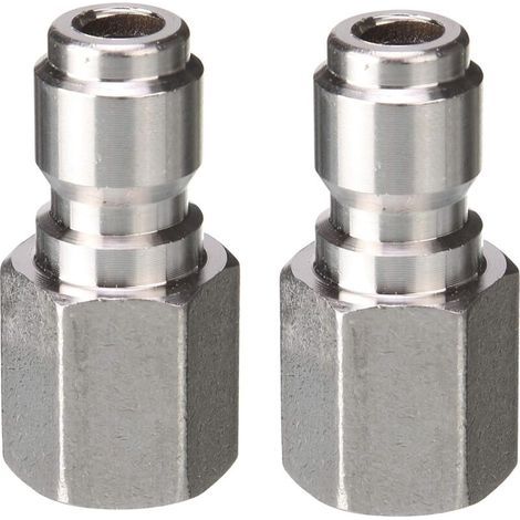 Coupleur pour nettoyeur haute pression, prise à connexion rapide, raccord NPT femelle 1/4", 5000 PSI, paquet de 2 (1/5)