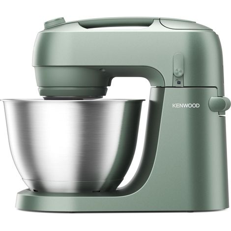 Kenwood Go - Impastatrice Planetaria Compatta 4L, in dotazione 3 Fruste in Metallo, Paraspruzzi girevole, 6 Velocità, 800W, Verde (KZM35.000GR) (1/5)