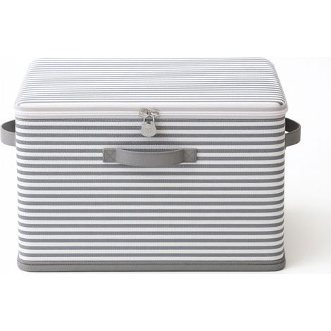 Coffre de rangement pliable à verrou grand XXL 58 x 40 x 35 cm modèle 8 (1/5)