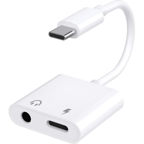 Adaptateur USB C vers Jack 3.5mm avec Charge Rapide 60W, Hi-Res Adaptateur Casque USB-C Compatible avec iPhone 16/15 Pro Max Samsung Galaxy S24/S23/S22/S21 Ultra iPad Pro Pixel (1/5)