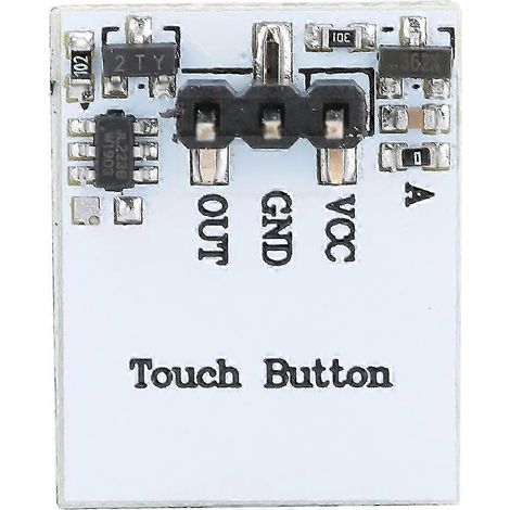 2er-Pack HTTM 2,7V-6V kapazitive Touch-Schaltermodule, grüner Bedienknopf, ideal für Elektronikmontage und DIY-Projekte (1/5)