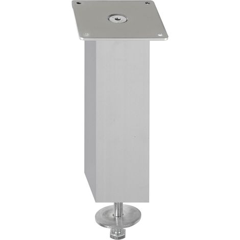Barkonsole OLBIA eckig 50 x 50 mm gerade H: 170 mm Edelstahloptik