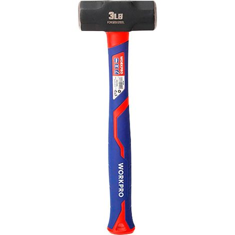 Marteau Maçon 1500g Manche Fibre De Verre, Tête Robuste -