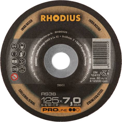 Rhodius 200451 RS38 Disque à ébarber acier inoxydable, acier 25 pc(s)