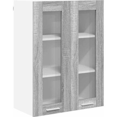 Armario colgante moderno almacenamiento práctico 60 x 31 x 80 cm de madera contrachapada gris sonoma 020053358 (1/5)