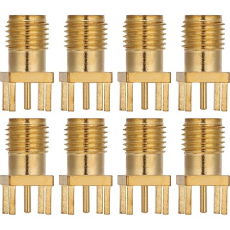 100 Adaptateurs RF Femelles pour Câble Coaxial - Connecteurs pour Circuits Imprimés et Modules Électroniques (1/5)