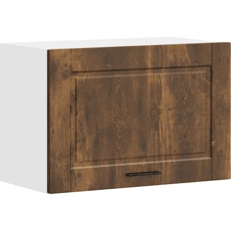 Armario de pared de cocina de diseño práctico 60 x 31 x 40 cm de madera contrachapada roble ahumado 020050387 (1/5)