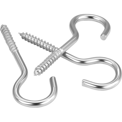 10 crochets à œillet - inox - pour mur/plafond et extérieur (1/5)