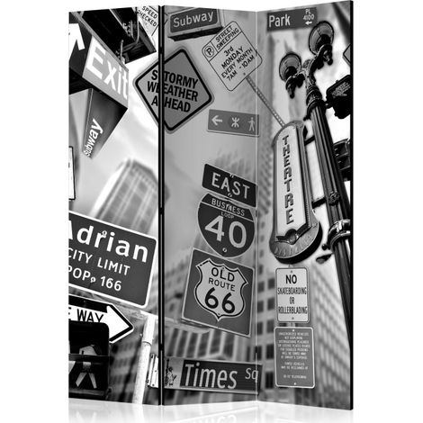 Paravent 3 Volets "Roads To Manhattan" 135x172cm (1/2)