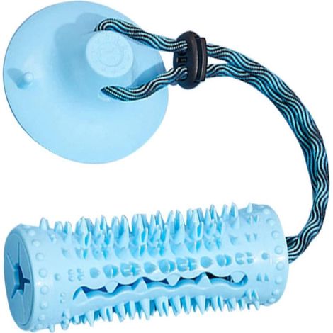 Jouet chien mâcher TPR bleu, nettoyage dents résistant (1/5)