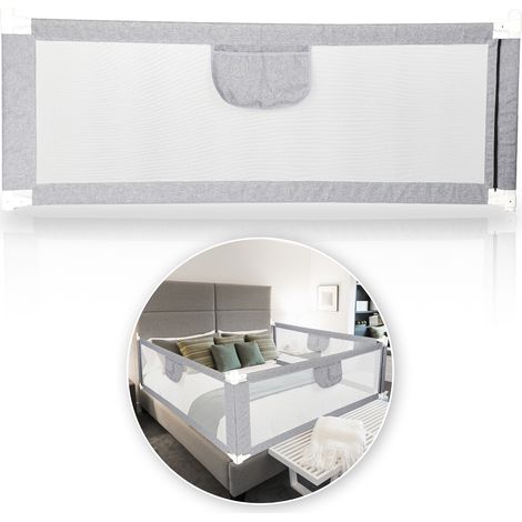 Wolketon Bettgitter Bettschutzgitter Klappbar Kinder Bettgitter Tragbar Babybettgitter Sicherheitsschutz. Bettgitter zum Schutz vor Stürzen für Kleinkinder Babys und Kinder 180x80 cm