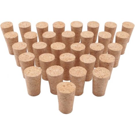 Bouchon de bouteille en bois, liège, bouchon conique en liège pour bouteille de bière (1/5)