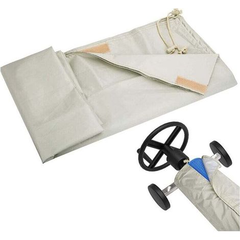 Cache-poussière de piscine 49696cm,Bâche de protection solaire pour piscine jusqu'à 16 pieds de large, bâche de protection étanche pour piscines hors sol et creusées (1/5)