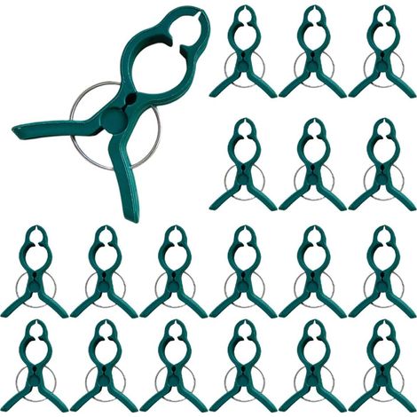 Clips pour Plantes Grimpantes 60 Pcs Vert Grand Modèle, Pince Support pour Tomates, Fixation Réutilisable Adaptée Potager Orchidées (1/5)