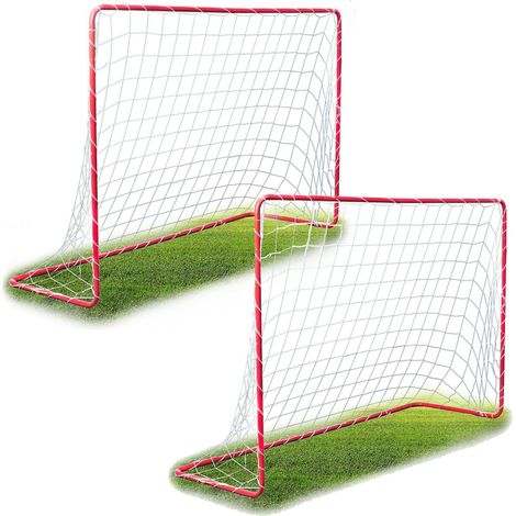 Grand but de football lot de 2 neo sport 183 x 122 x 61 cm (1/5)