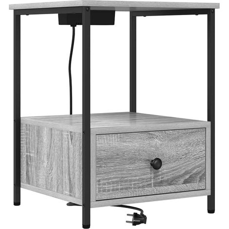Nachttisch Graues Sonoma 42 x 41 x 56 cm Holzwerkstoff vidaXL