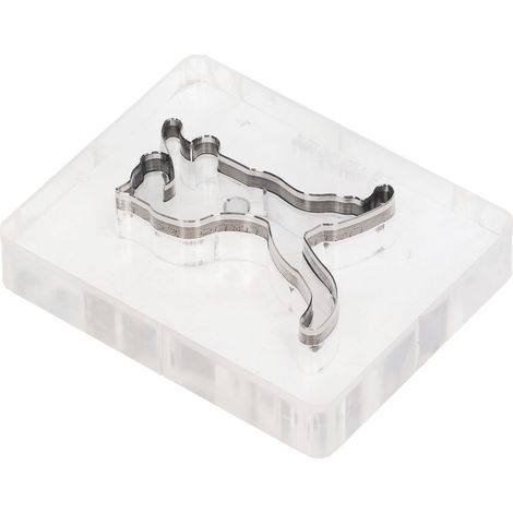 Matrice de découpe en cuir en forme de tigre, outil de découpe et de poinçonnage pour ceintures en cuir, en acier allié acrylique creux. (1/5)