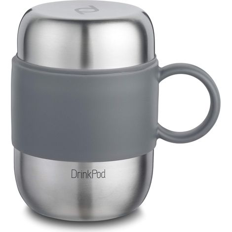 Drink Pod Flasks Bevande Isolate sottovuoto in Acciaio Inox Inossidabile, 13.5 x 12.5 x 9 cm (1/5)