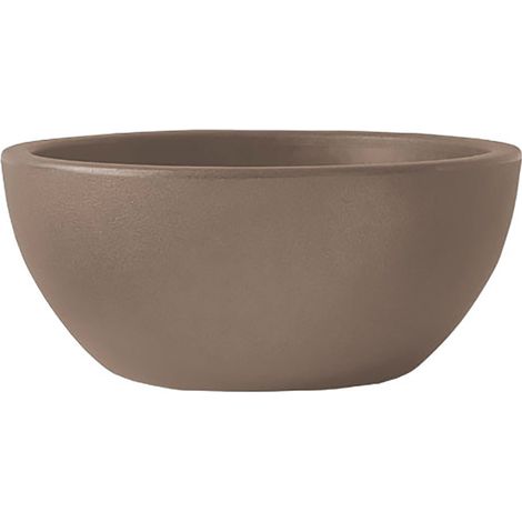 Vaso Ø40x17,5 cm in Polietilene Era 40 Cappuccino (1/3)