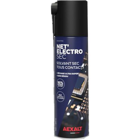 NET'ÉLECTRO SEC - Solvant sec tous contacts - 650 ml - AEXALT - 1581