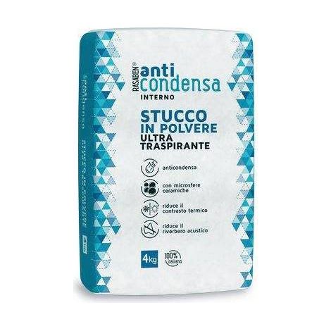 4,0 x STUCCO POLVERE INTERNO ANTICONDENSA K2 RASABEN