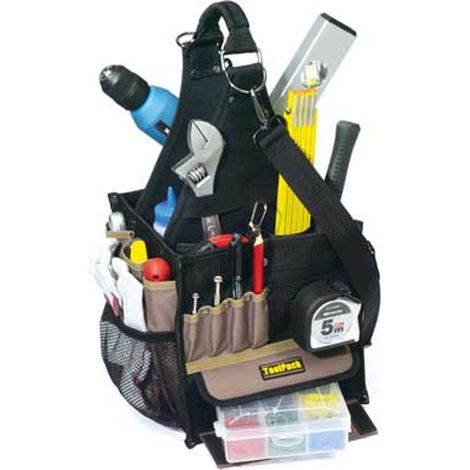 TOOLVIZION ToolPack Viereckige Werkzeugtasche auch zum Umhängen (1/2)