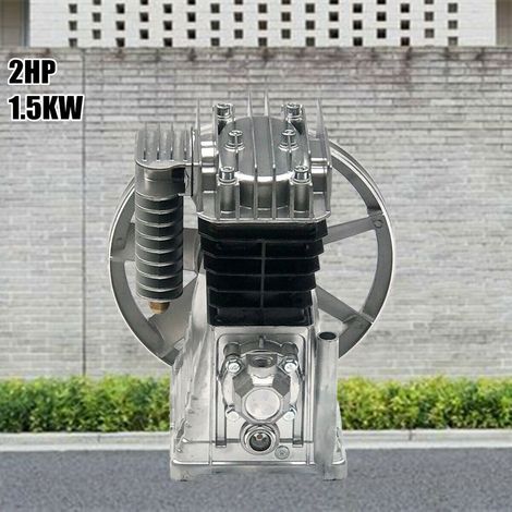2HP Luftkompressor-Ersatzpumpe, 175 L/min, Zweizylinder, Alukopf, 1,5 kW USA