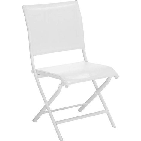 SEDIA PIEGHEVOLE ELEGANCE BIANCA ARREDO GIARDINO TAVOLI